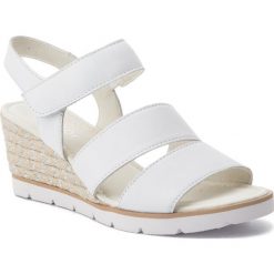Espadryle GABOR - 25.752.21 Weiss. Białe espadryle damskie Gabor, bez wzorów, ze skóry, bez obcasa, na obcasie. W wyprzedaży za 299,00 zł.