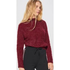 Sweter z drobnym splotem - Bordowy. Czerwone bez kategorii Cropp, s, ze splotem. Za 69,99 zł.