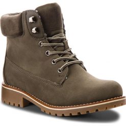 Trapery JENNY FAIRY - WS722-28A Khaki. Zielone buty zimowe damskie Jenny Fairy, z materiału. Za 129,99 zł.