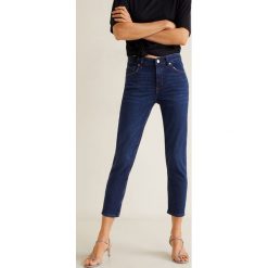 Mango - Jeansy Grace. Zielone jeansy damskie Mango, z aplikacjami, z elastanu. Za 119,90 zł.