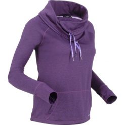Shirt do biegania termoaktywny funkcyjny, długi rękaw bonprix ciemnofioletowy melanż. Fioletowe bluzki damskie marki bonprix, bez wzorów, bez kołnierzyka, z długim rękawem. Za 44,99 zł.