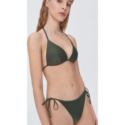Strój kąpielowy dwuczęściowy wiązany - Khaki. Brązowe stroje kąpielowe damskie Sinsay, s, bez wzorów. Za 39,99 zł.