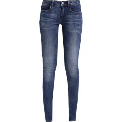 GStar 3301 MID SKINNY Jeans Skinny Fit blue denim. Niebieskie jeansy damskie G-Star, z elastanu. W wyprzedaży za 335,20 zł.