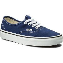 Tenisówki VANS - Authentic VN0A38EMQ9QW Estate Blue/True White. Niebieskie półbuty damskie Vans, bez wzorów, z gumy, klasyczne, bez zapięcia. W wyprzedaży za 199,00 zł.