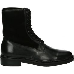 Botki męskie - MUS105 F-S BL. Czarne botki męskie marki Venezia, ze skóry. Za 329,00 zł.