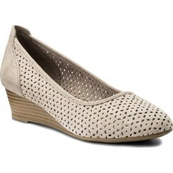 Creepersy damskie: Półbuty JANA - 8-22306-20 Taupe Suede 377