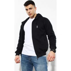Bluza z kapturem rozpinana Black. Czarne bluzy męskie Edward Orlovski, s, bez wzorów, z bawełny, z kapturem, bez rękawów, z kapturem. Za 150,00 zł.
