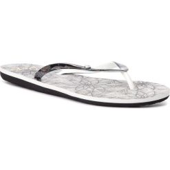 Japonki ROXY - ARJL100668 Bwp. Czarne klapki damskie Roxy, bez wzorów, z tworzywa sztucznego, bez obcasa. Za 99,00 zł.