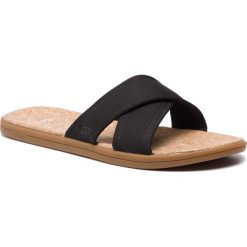 Klapki UGG - M Seaside Slide 1092172 M/Blk. Czarne klapki męskie Ugg, ze skóry, bez zapięcia. Za 349,00 zł.