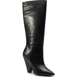 Kozaki LIU JO - Guenda 02 Boot S69017 P0062 Black 22222. Czarne kozaki damskie Liu Jo, ze skóry, bez obcasa, na obcasie, bez zapięcia. W wyprzedaży za 629,00 zł.