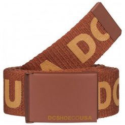DC Pasek Chinook 6 M Ginger Bread. Brązowe paski męskie marki DC, w paski, z materiału, eleganckie. W wyprzedaży za 55,00 zł.