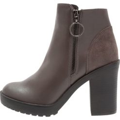 Botki damskie: ONLY SHOES Botki na obcasie grey