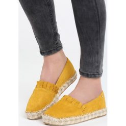 Żółte Espadryle Lose Your Head. Żółte espadryle damskie Born2be, z aplikacjami, bez obcasa, na płaskiej podeszwie. Za 59,99 zł.