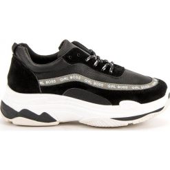 Czarne Obuwie Sportowe VICES. Czarne buty sportowe damskie vices, bez wzorów, z tkaniny, sportowe. W wyprzedaży za 119,00 zł.
