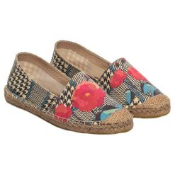 Tomsy damskie: Espadryle w kolorze brązowym ze wzorem