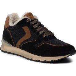 Sneakersy VOILE BLANCHE - Liam Race Fur 0012014155.01.1A12 Velour/Feltro. Czarne sneakersy męskie Voile Blanche, na co dzień, bez wzorów, ze skóry, bez zapięcia. W wyprzedaży za 619,00 zł.
