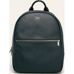 Emporio Armani - Plecak. Niebieskie plecaki męskie Emporio Armani, bez wzorów, z poliesteru. W wyprzedaży za 569,90 zł.