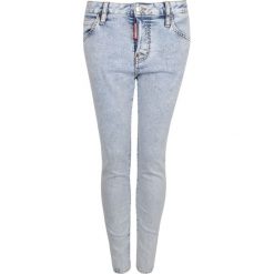 Dsquared2 Jeansy "Cool Girl". Czerwone jeansy damskie Dsquared2, bez wzorów, z jeansu, z obniżonym stanem. Za 789,00 zł.