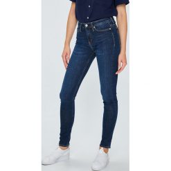 Calvin Klein Jeans - Jeansy 001. Niebieskie jeansy damskie skinny marki Calvin Klein Jeans, z elastanu. W wyprzedaży za 359,90 zł.