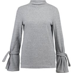 Swetry klasyczne damskie: YAS YASFLOSS FUNNELNECK TIE Sweter light grey melange