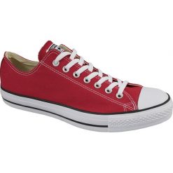 Czerwone Buty Converse C. Taylor All Star Ox Optical Red M M9696. Czerwone trampki męskie Converse, bez wzorów, z gumy, klasyczne, bez zapięcia. W wyprzedaży za 309,00 zł.