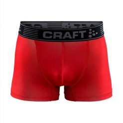 Bokserki męskie CRAFT Greatness czerwone. Czerwone bokserki męskie Craft, bez wzorów, z gumy. Za 62,99 zł.