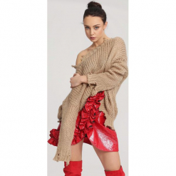 Jasnobrązowy Sweter Eminence. Brązowe swetry klasyczne damskie other, na jesień, uniwersalny. Za 69,99 zł.