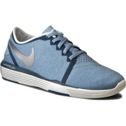 Buty NIKE - Lunar Sculpt 818062 405 Blue Grey/Metallic Silver. Niebieskie buty sportowe damskie Nike, bez wzorów, ze skóry ekologicznej, sportowe, na fitness i siłownię. W wyprzedaży za 279,00 zł.