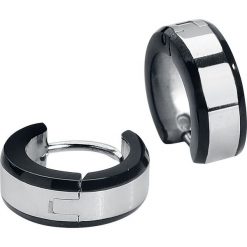 Kolczyki damskie: Rock-Silver Silver Stripe Kolczyki czarny/odcienie srebrnego