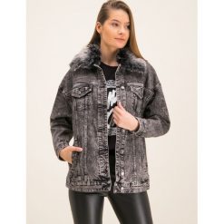 Kurtka jeansowa MICHAEL Michael Kors Wash Denim MH91EY5EDX. Szare kurtki damskie MICHAEL Michael Kors, m, bez wzorów, z elastanu, bez kaptura. W wyprzedaży za 889,00 zł.