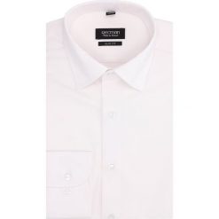 Koszula versone 2796 długi rękaw slim fit ecru. Szare koszule męskie Recman, m, bez wzorów, bez kołnierzyka, z długim rękawem. Za 139,00 zł.
