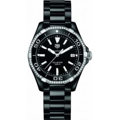 ZEGAREK TAG HEUER AQUARACER WAY1395.BH0716. Czarne zegarki damskie marki TAG HEUER, ceramiczne. Za 15230,00 zł.