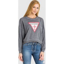 BLUZA ICONIC Guess. Szare bluzy damskie Guess, s, z nadrukiem, z materiału, bez rękawów, bez kaptura. Za 279,00 zł.