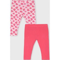 Blukids - Legginsy dziecięce 68-92 cm (2-pack). Różowe spodnie dziewczęce Blukids, bez wzorów, z elastanu. W wyprzedaży za 29,90 zł.