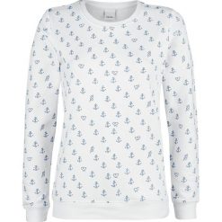 Bluzy rozpinane damskie: Sublevel Anchors Bluza damska biały