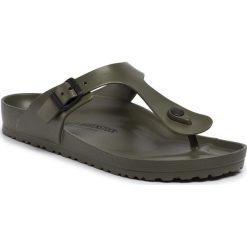 Japonki BIRKENSTOCK - Gizeh EVA 128271 Khaki. Zielone klapki męskie Birkenstock, z tworzywa sztucznego, bez zapięcia. Za 179,00 zł.