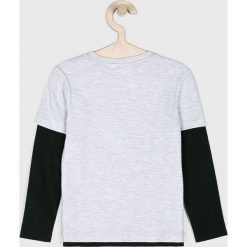 Blukids - Longsleeve dziecięcy 104-134 cm. Szare t-shirty chłopięce Blukids, z nadrukiem, z bawełny, z długim rękawem. W wyprzedaży za 39,90 zł.