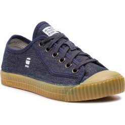 Trampki G-Star Raw Rovulc Roel Denim Wmn D07669-8714-881. Niebieskie półbuty damskie G-Star RAW, bez wzorów, z denimu, retro, bez obcasa, bez zapięcia. Za 309,00 zł.