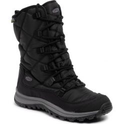 Trekkingi KEEN - Terradora Lace Boot Wp 1021731 Black/Steel Grey. Czarne trapery damskie Keen, z tworzywa sztucznego, bez obcasa, bez zapięcia. W wyprzedaży za 329,00 zł.