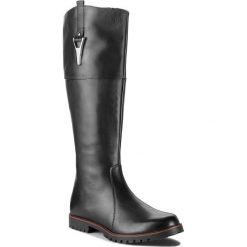 Oficerki CAPRICE - 9-25614-21 Black Nappa 022. Czarne bez kategorii marki Caprice, ze skóry, przed kolano, na wysokim obcasie, na obcasie. W wyprzedaży za 339,00 zł.
