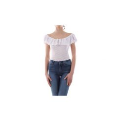 Bluzki Guess W92P73 K8J30 SILVIA. Białe bluzki damskie Guess, s, z aplikacjami, bez kołnierzyka, bez rękawów. Za 272,71 zł.