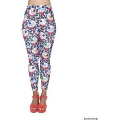 Legginsy damskie fullprint halloween treat. Niebieskie legginsy marki Pakamera, z bawełny. Za 69,00 zł.