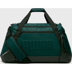 Puma - Torba sportowa. Zielone torebki sportowe damskie marki Puma, w paski, z poliesteru, sportowe, na ramię. Za 189,90 zł.