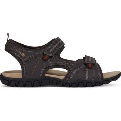 Geox - Sandały. Czarne kapcie męskie marki Geox, ze skóry. Za 299,90 zł.