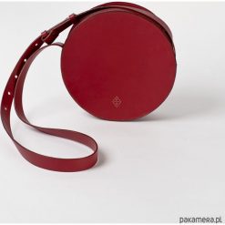 Torebki klasyczne damskie: CIRCLE BAG – w Winnej Czerwieni