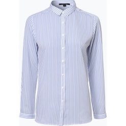 Comma - Bluzka damska, niebieski. Niebieskie bluzki damskie marki comma, w paski, z tkaniny, bez kołnierzyka, bez rękawów. Za 159,95 zł.