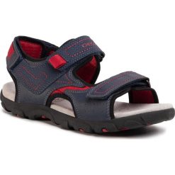 Sandały GEOX - J0224A 0MECE C0735 D Navy/Red. Niebieskie sandały chłopięce Geox, ze skóry ekologicznej, bez zapięcia. Za 309,00 zł.