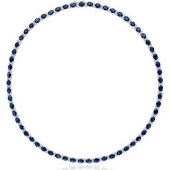 Zjawiskowy Naszyjnik - złoto 585, Diament 0,85ct,szafir. Żółte naszyjniki damskie W.KRUK, z szafirem, złote. Za 26900,00 zł.