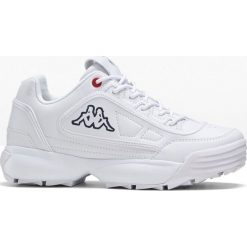 Sneakersy Kappa na podeszwie platformie bonprix biały. Białe sneakersy damskie bonprix. Za 169,99 zł.