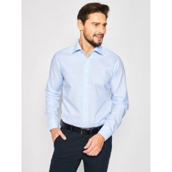 Koszula Eton 100001398. Niebieskie koszule męskie Eton, m, bez wzorów, z bawełny, biznesowe, bez kołnierzyka, bez rękawów. Za 549,00 zł.